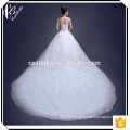 Haute qualité Tulle Crystal Pearl Sweetheart Alibaba Robe de mariée 2017 Robe de mariée à perles lourdes